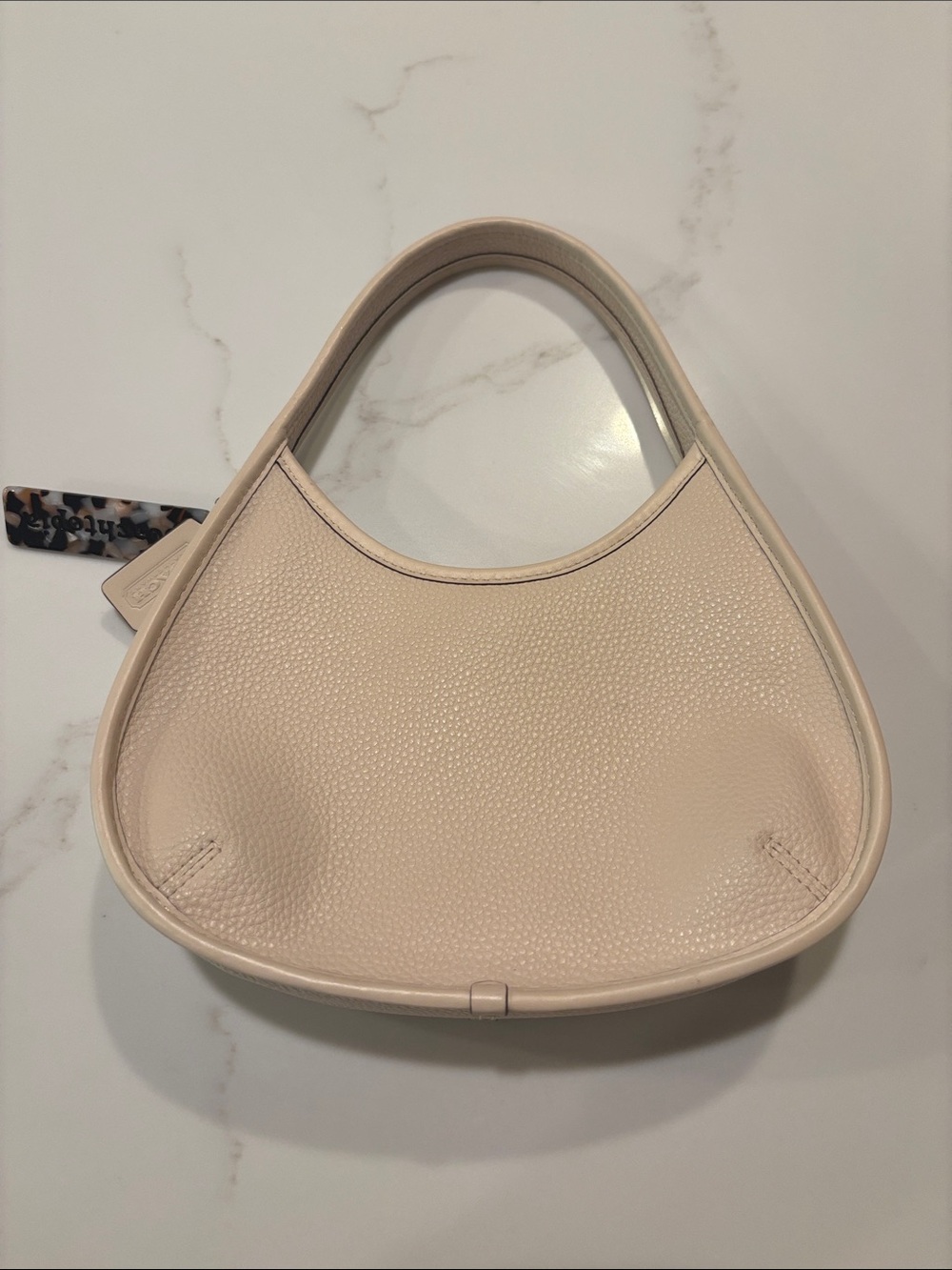 Women’s Coach Ergo Leather Bag in Light Beige